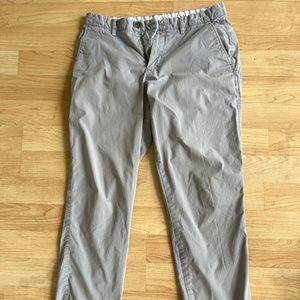 Calvin Klein Gray Casual Stretch Chino Pants Slim Fit W 32 L 30